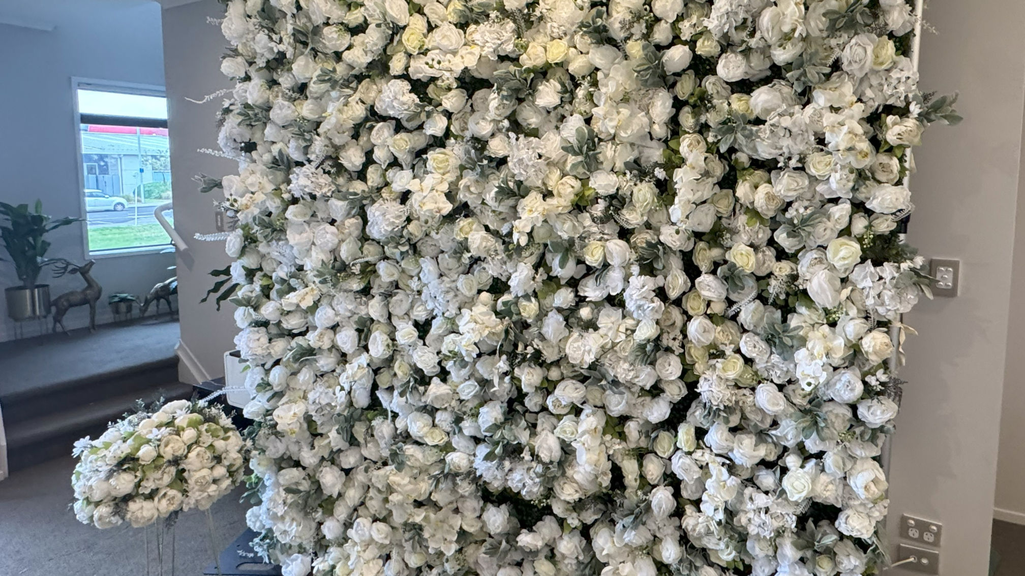 Ivory Bloom Wall + Floral Ball